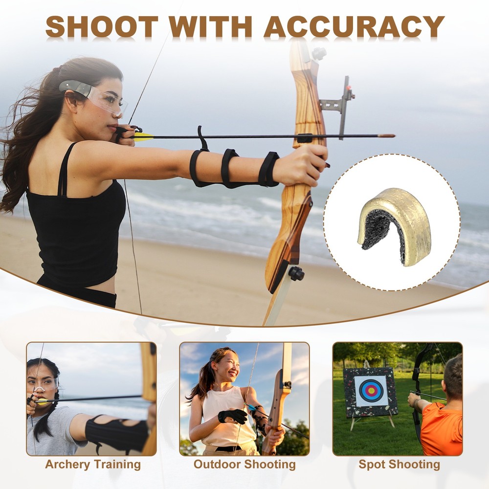 20 Pcs 6x3mm Bow String Nocking Points Black