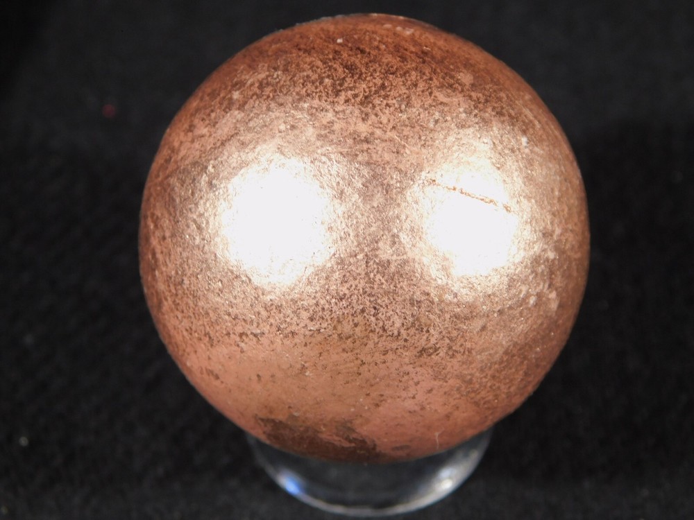 Larger! Super Heavy SOLID COPPER Sphere From Michigan 286gr
