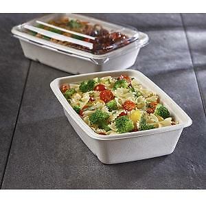 Sabert 36oz. Rectangular Pulp Container, 6" x 9" | 300/Case