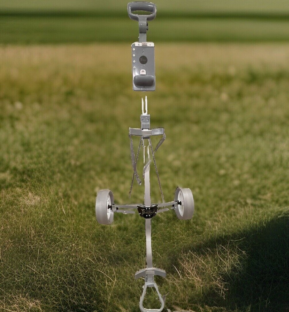 Collapsing Gold Eagle Push Cart - Adjustable Handle - Beautiful Condition