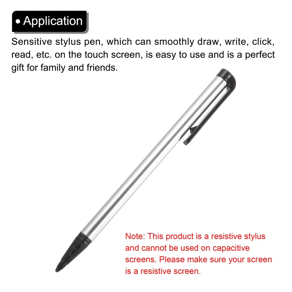5pcs Touch Resistive Screen Pens Universal Resistance Pen, Silver