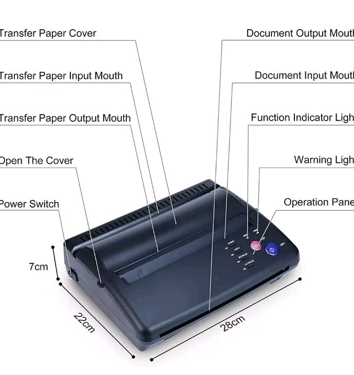 Tattoo Transfer Stencil Machine. Open Box.