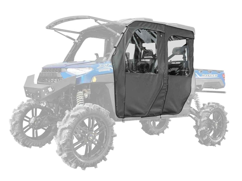SuperATV Soft Cab Enclosure Upper Doors for Polaris Ranger XP 1000 (2019+)