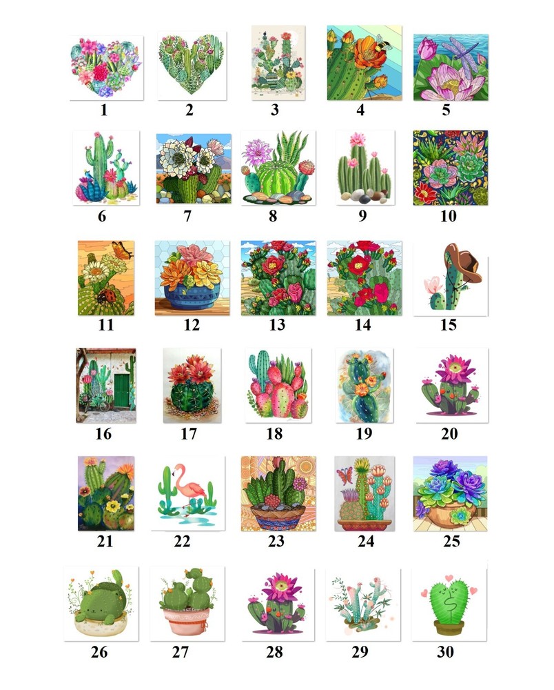 Personalized Address Labels Cactus Flowers (FA 55)