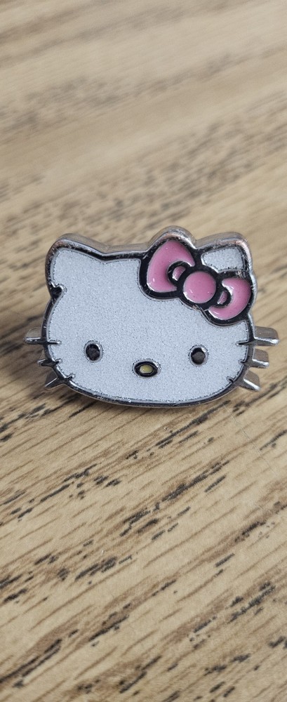 Hello Kitty Elevated Metal Jibbitz Glitter Cat Crocs Charm Authentic