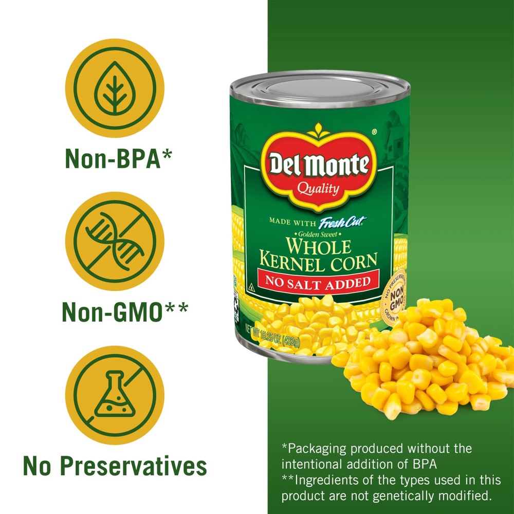 Whole Kernel Corn No Salt Added