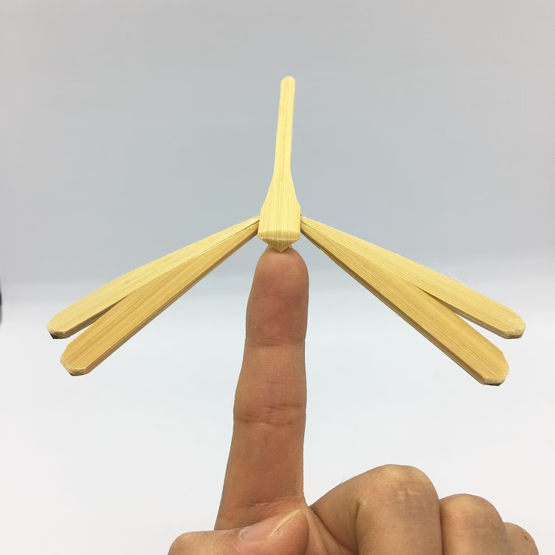 [Set 10 pieces] Balancing Bamboo Dragonfly Unpainted