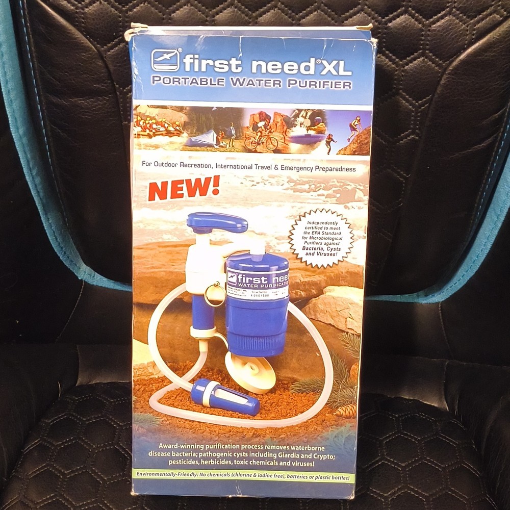 General Ecology First Need XL Portable Water Purifier Pump, Structured Matrix, …