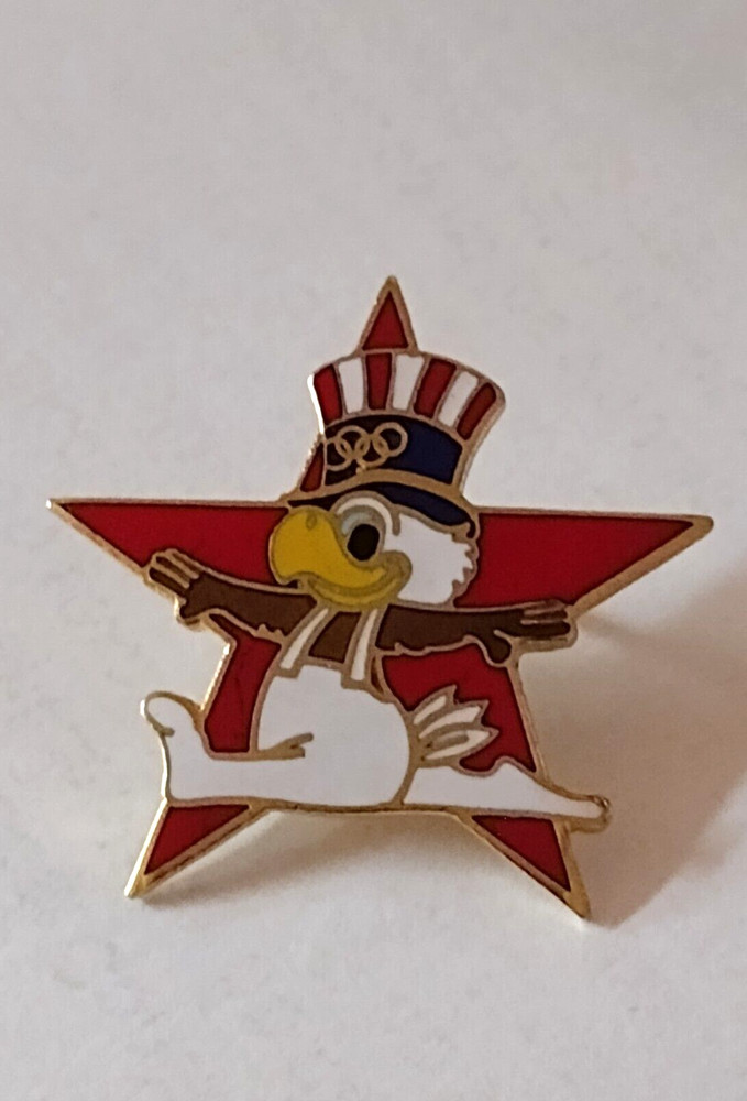 Sam The Eagle USA Olympics Mascot Lapel Pin