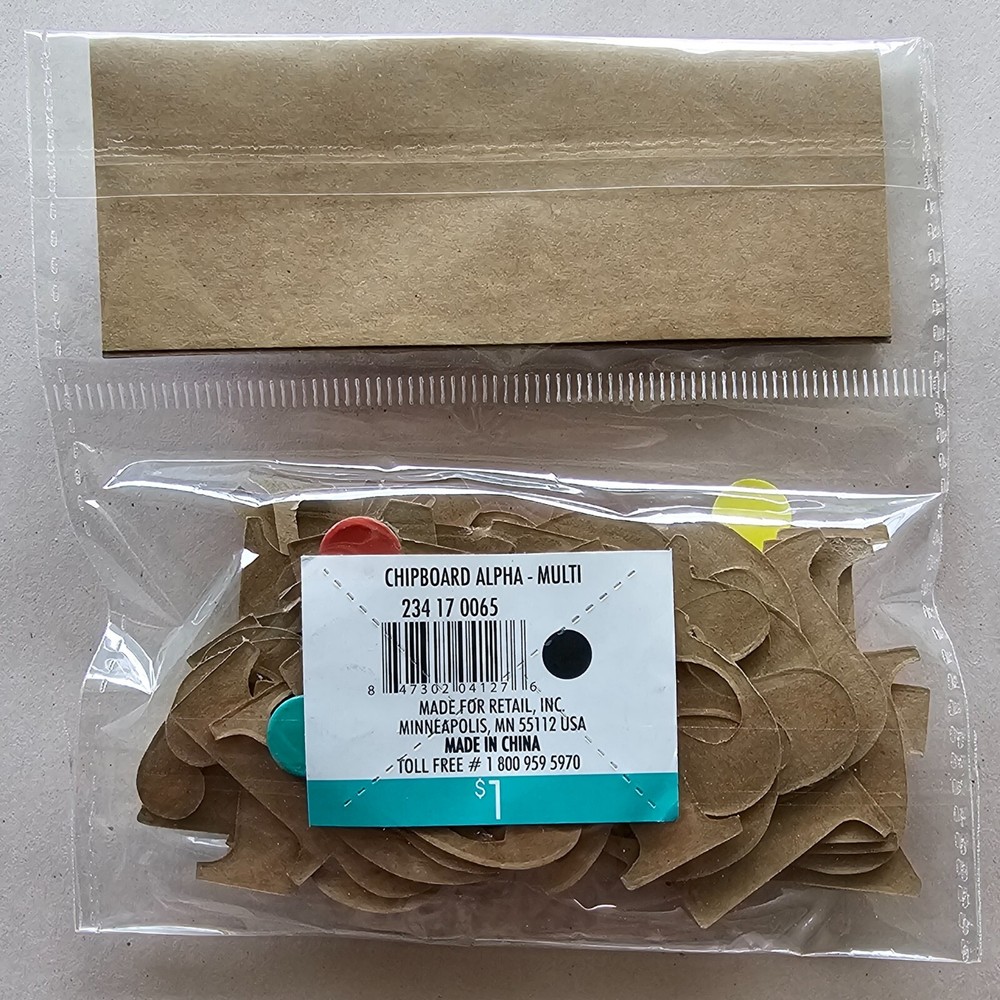 36 Count Alphabet Chipboard Alphabet Scrapbook Decoration