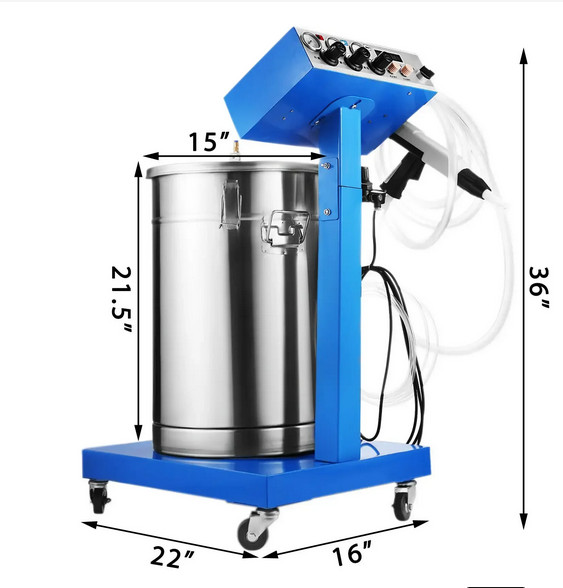 WX-958 Powder Coating Machine Electrostatic Spray Spraying Gun Paint System