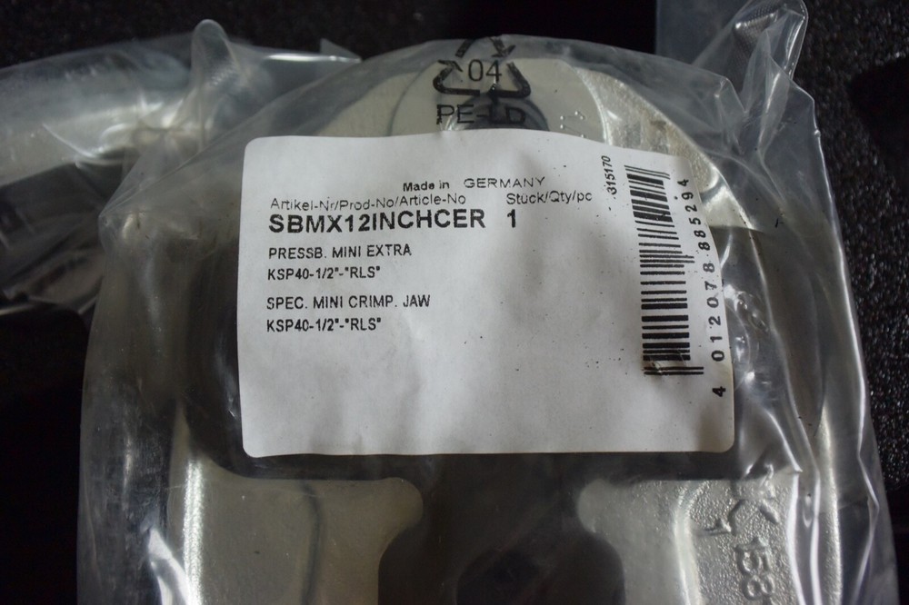 RLS Refrigerant Press Jaws 8 Jaws NEVER USED