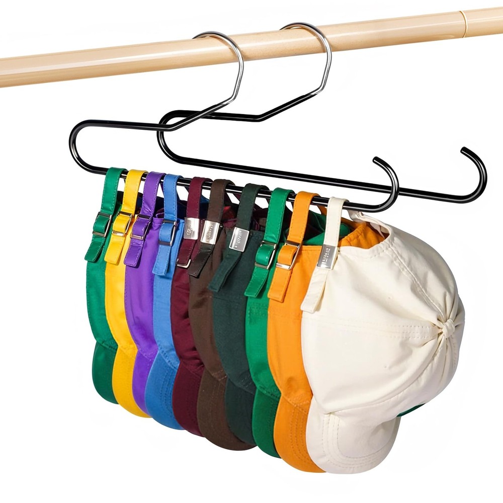 2 Pack Hat Storage Organizer Hanger for Baseball Caps Closet Storage Hanger