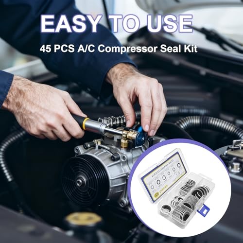 45PCS AC Gasket Sealer AC O Ring Seal Kit Versatile AC Seal Kit for Fixing Car