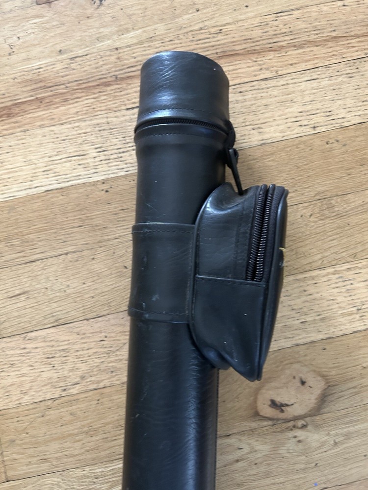 Viper Q-Vault Cue Stick Case No Strap Light Stain Zipper Pull Missing