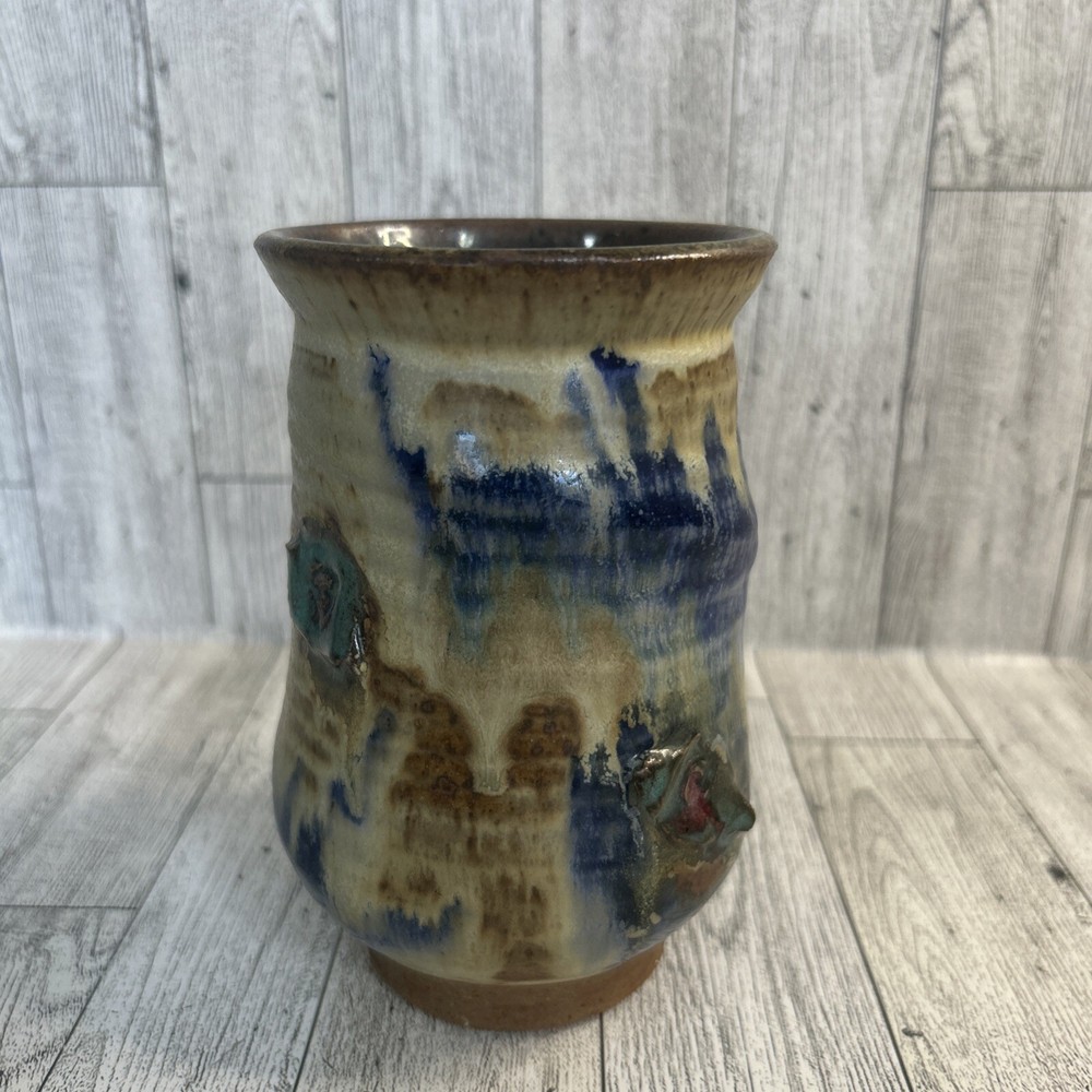 Art Studio Glazed Pottery Vase Cup Mug Drip
