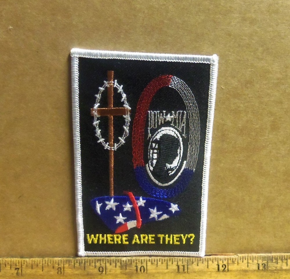 POW*MIA - Where Are They? Embroidered Patch