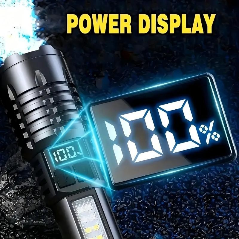 2PACK 99000000 LM Super Bright LED Tactical Flashlight Rechargeable Work Light