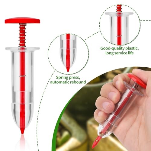 12pcs Mini Handheld Seed Spreader Kit, Small Planter Tool with Box Manual