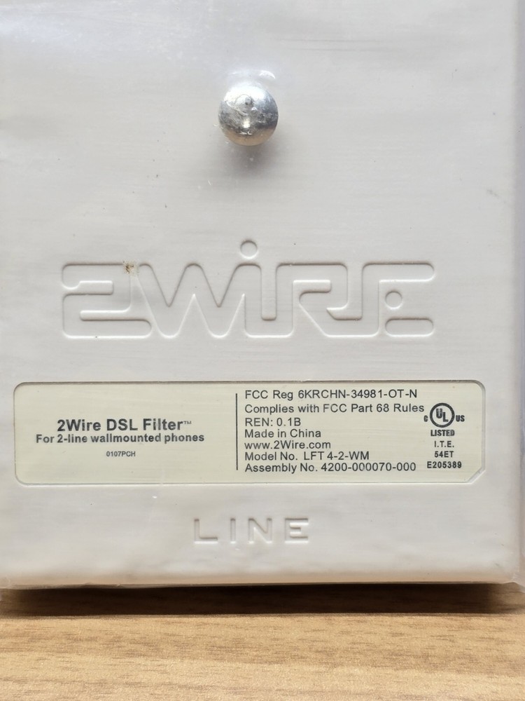 New Wall Mount plus 4 Pack DSL Line Filter KIT 4 Filters