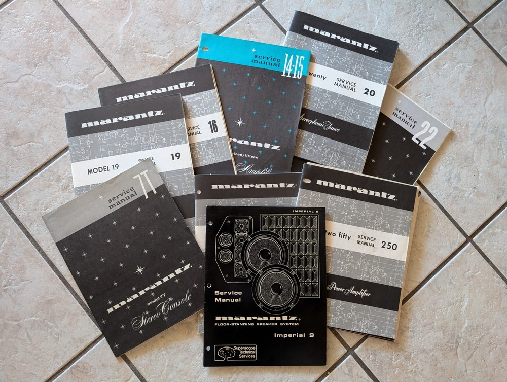 Original Printed Marantz Service Manuals
