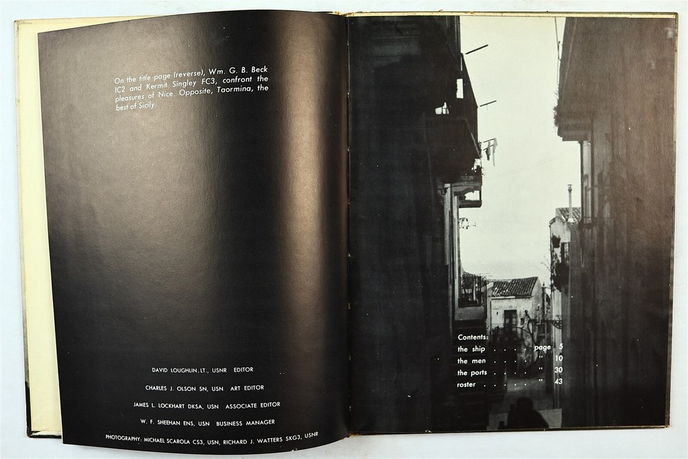 USS Compton (DD-705) 1953 Mediterranean Deployment Cruise Book