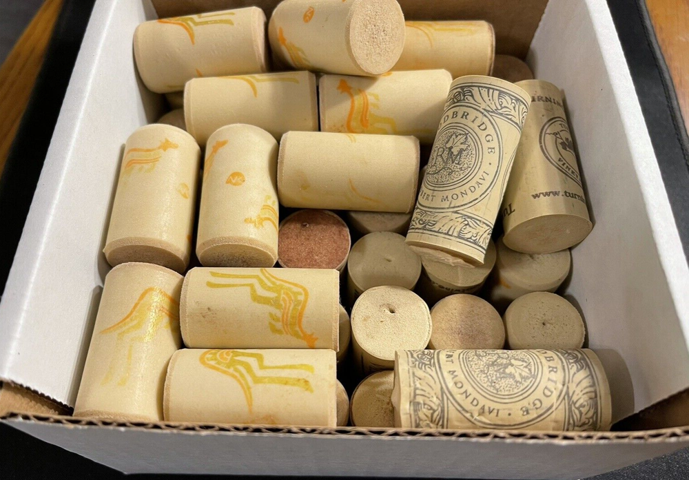 50 Assorted Used SYNTHETIC Wine Corks for Crafting, etc