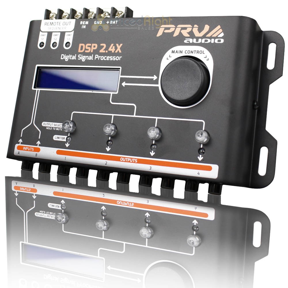 PRV Audio Digital Audio Processor/Crossover and Equalizer Four Channels DSP2.4X