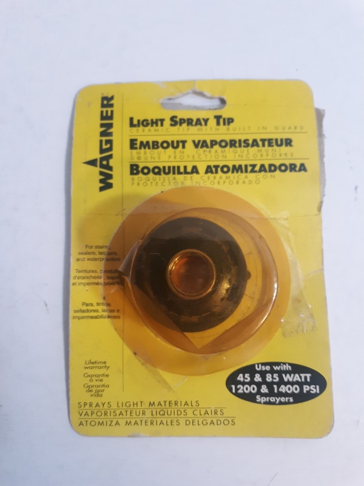 Wagner Light Spray Tip Ceramic  Tip Built in  Guard Opened box
