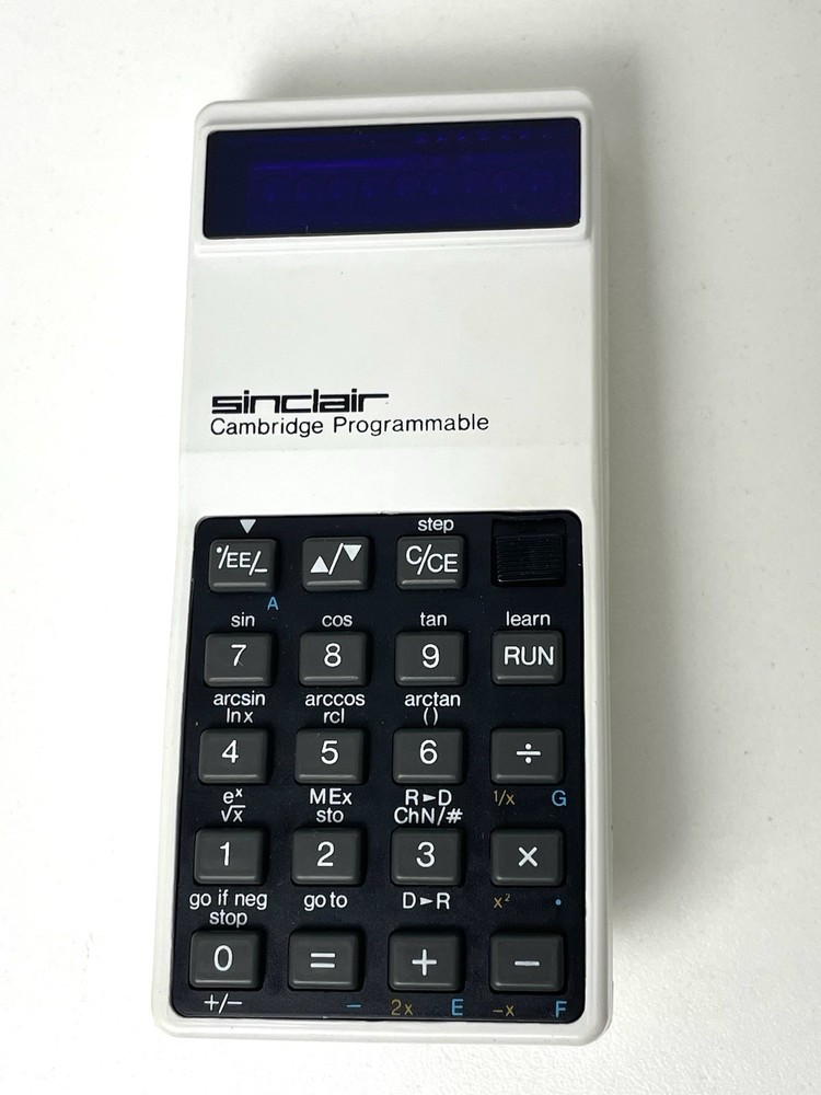 Vintage 1977 Sinclair Cambridge Programmable Calculator w Original Box *VIDEO*
