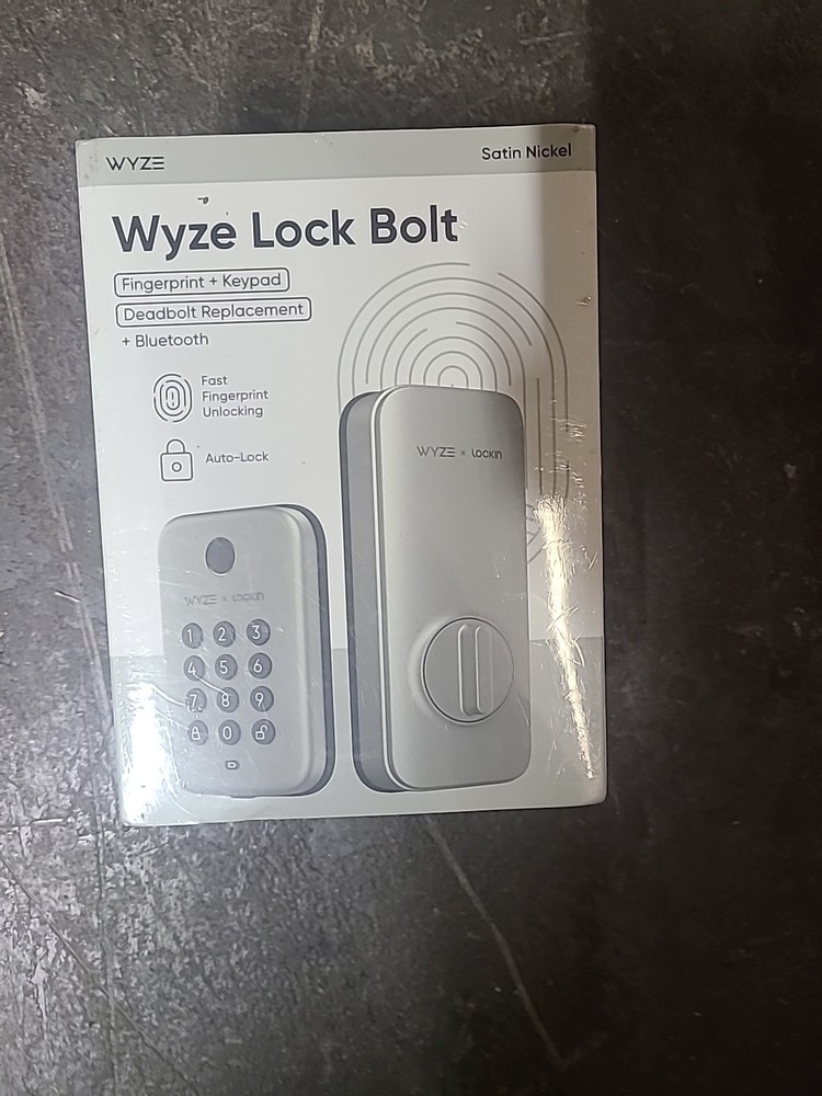Wyze - Smart Lock Bolt, Fingerprint Keyless Entry, Bluetooth Deadbolt Replace...