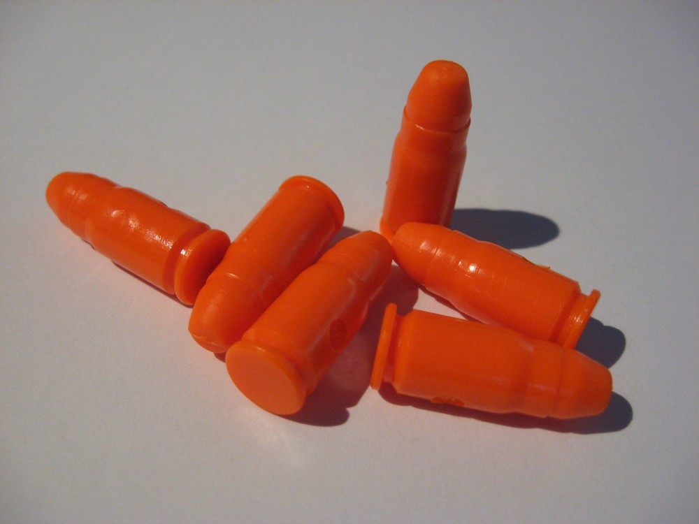 6 SAF-T-TRAINER Plastic Dummy Rounds 357 Sig Dry Fire Gun Loading Training Aides