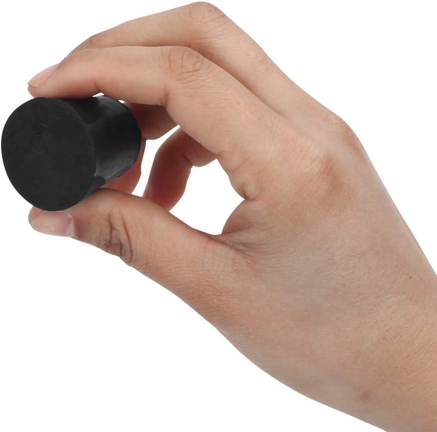 27 Assorted Black Rubber Stoppers - Lab Bungs & Easy Application
