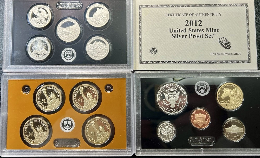 2012 S US Mint Silver Proof Set 14 Coin Original Government Packaging
