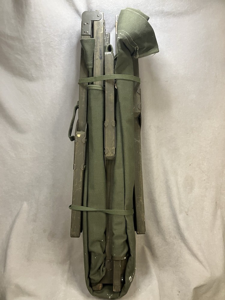 Vintage 1952 U.S. Army folding cot