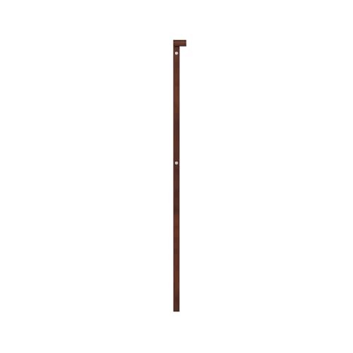 , Madison Solid Wood Panel Headboard with Attachable Charger Twin Walnut