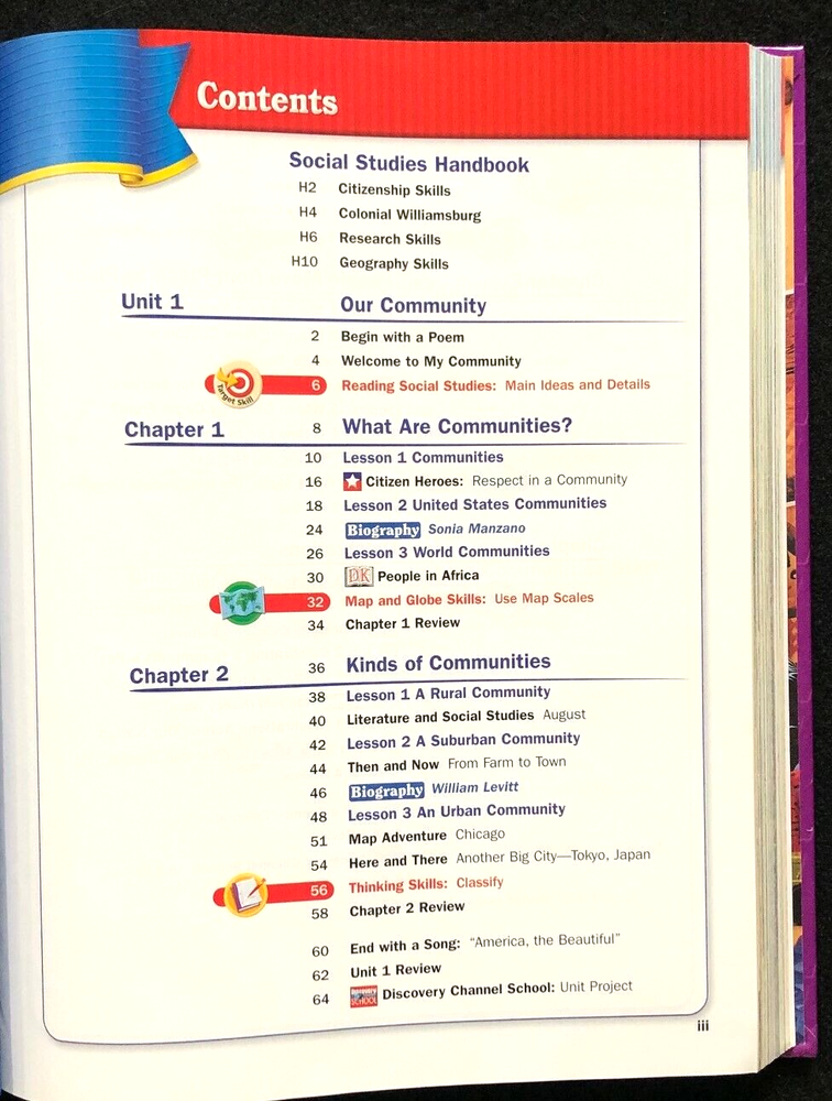 3rd Grade - Social Studies COMMUNITIES - Student Textbook (2005, Foresman)
