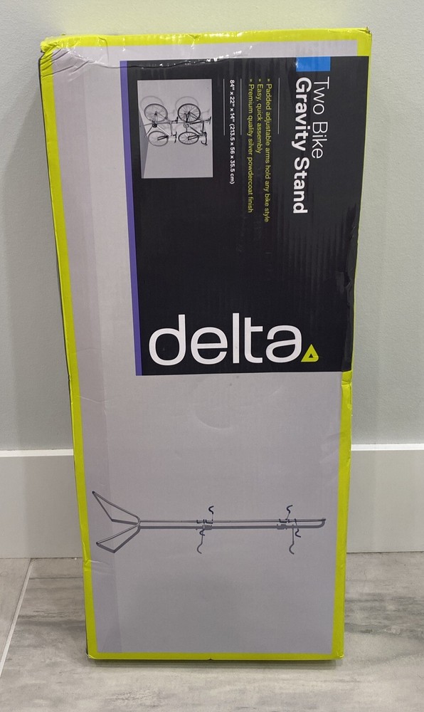 Delta Cycle 2 Bike Gravity Pole Stand - SILVER/GREY New