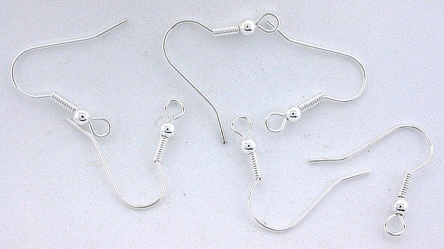 THIRTY 21mm SILVER PLATED SILVERPLATED EARWIRES AF21