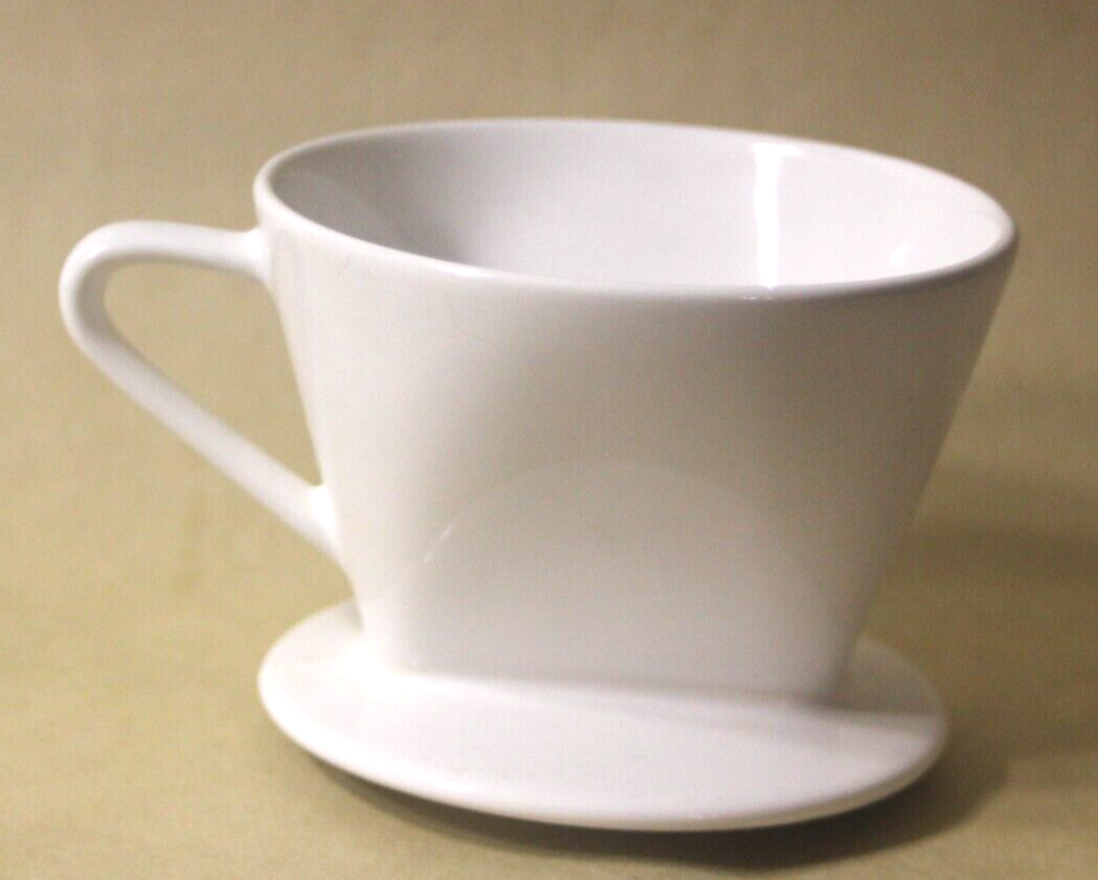 Blue Bottle Coffee White Ceramic Pour Over Cone Retired Design