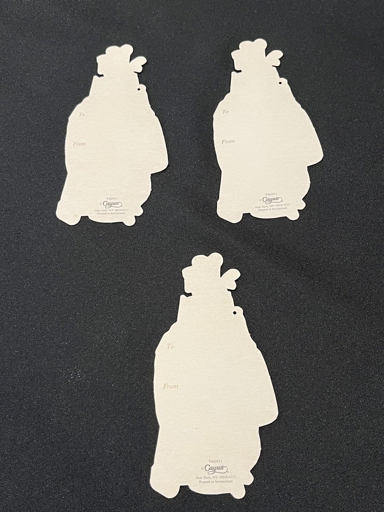 Vintage Caspari Gift Tags (3) Preowned Golf