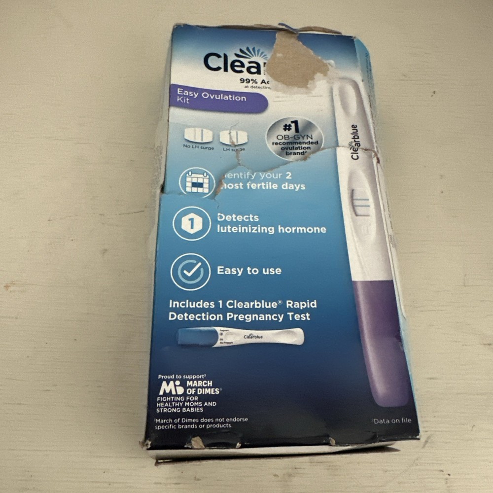 Clearblue Easy Ovulation (Kit 10+1) Exp. 03/2027 Damaged Box