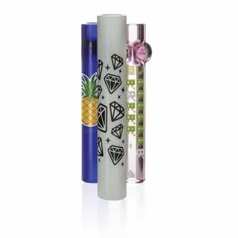 GRAV 3" Whimsical Taster Glass Pipe (1pc) / 12mm - Assorted Colors