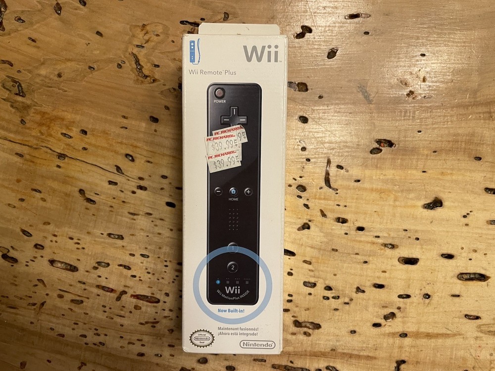 Nintendo Wii Remote Plus Black (BOXED) TESTED