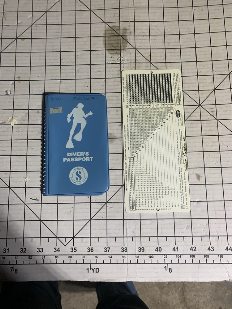 Divers Passport Dive Calculation Sheet B509