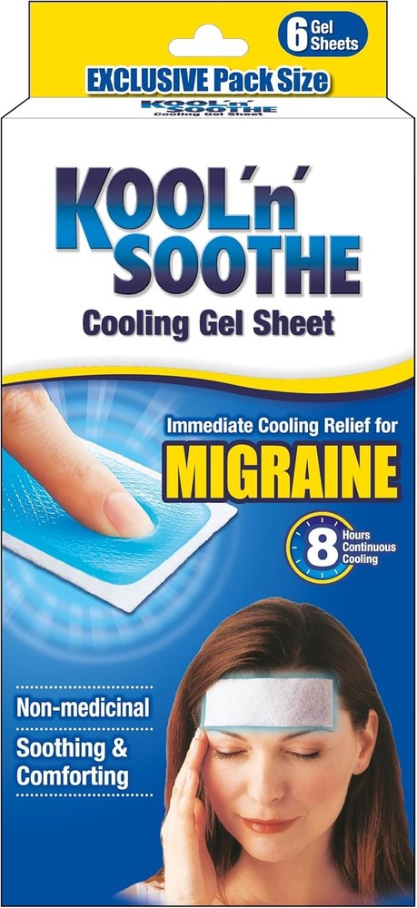 KOOL'n'Soothe Cooling l Sheet Migraine 6 l Sheets