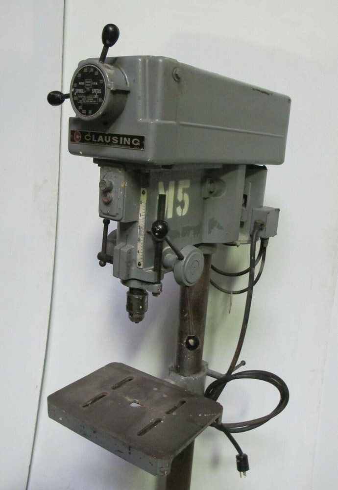 15" Clausing Model 16VC-1 Drill Press Variable Speed Made in USA