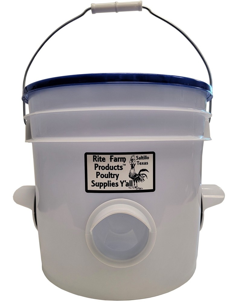 22 POUND CAPACITY AUTOMATIC CHICKEN FEEDER 4 PORT STATIONS AUTO FILL POULTRY