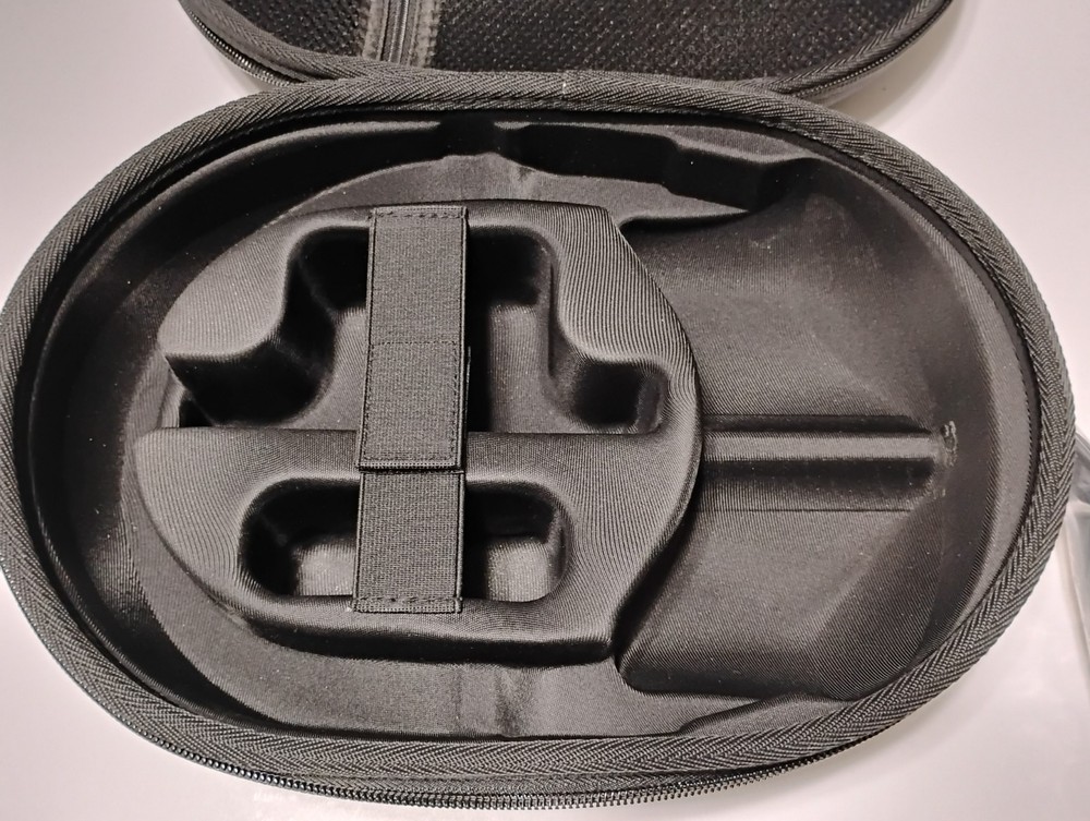 Portable EVA Storage Carrrying Case for Vision Pro VR Headset Black Zip w/Handle
