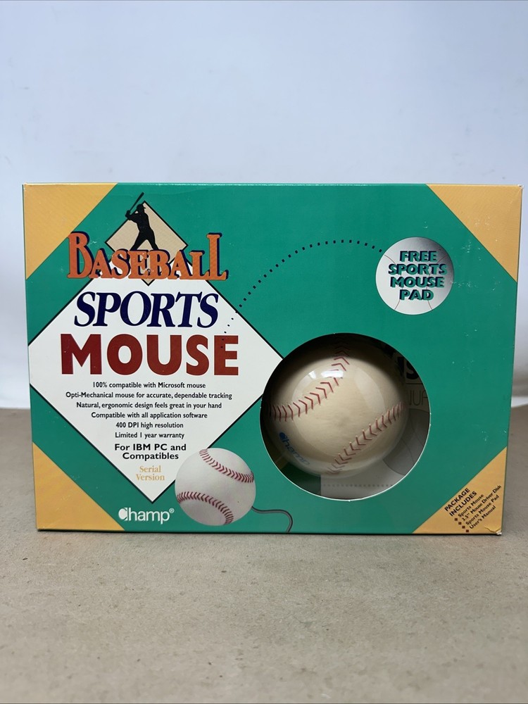 IBM PC Vintage Baseball sports mouse